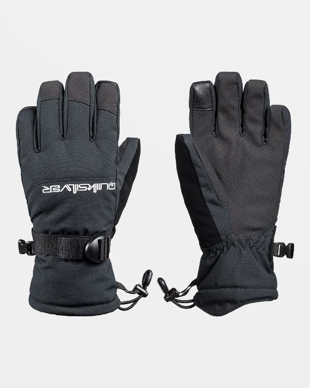 Boys 8-16 Mission Snow Gloves - True Black