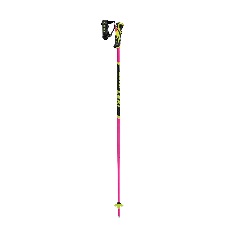 Ski Poles Leki WCR Lite SL 3D - Neon Pink/Neon Yellow