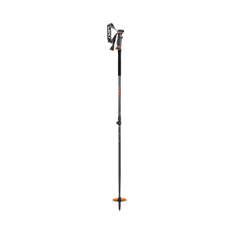 Ski Poles Leki Helicon Lite - Anthracite/Neon Orange  110-145 cm