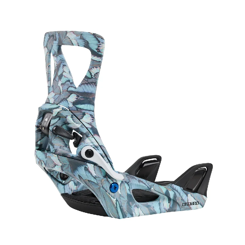 Burton Women's 2025 Step On Re:Flex Snowboard Bindings - Blue Butterflies