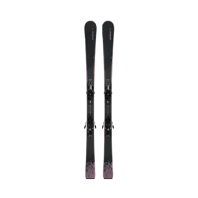 Elan Snow Black LS (EL 9.0 GW System Binding) Skis Womens 2023