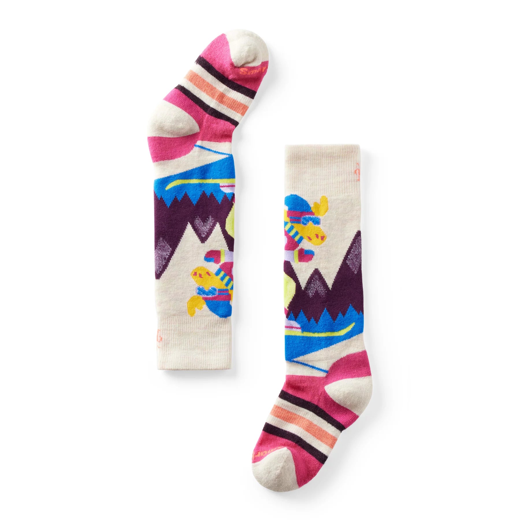 Wintersport Full Cushion Mountain Moose Pattern OTC Socks (Kids') - SW002184