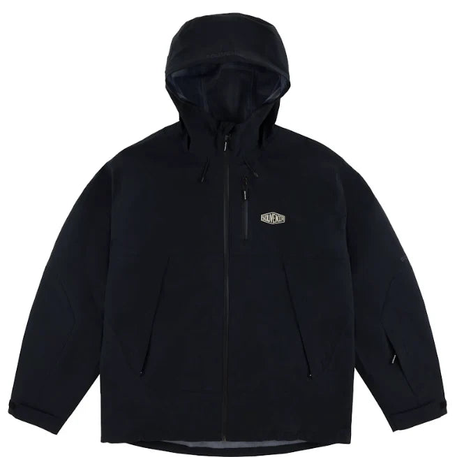 SOUVENIR 3 PLY RIPSTOP SHELL JACKET BLACK